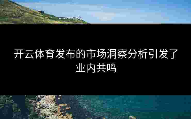 开云体育发布的市场洞察分析引发了业内共鸣
