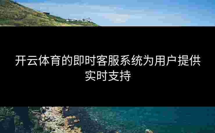 开云体育的即时客服系统为用户提供实时支持